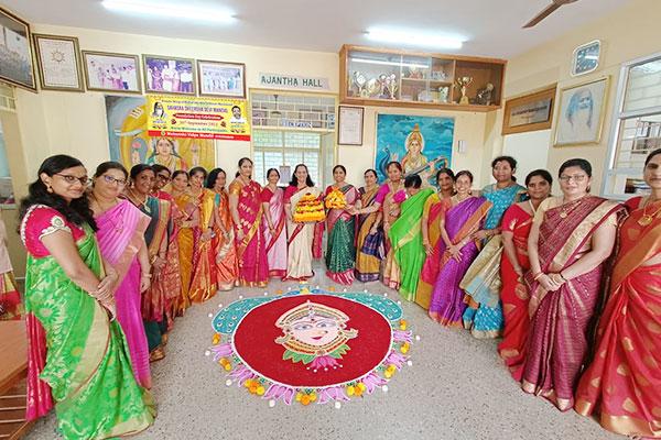 Sahasra Sheersha Devi Mandal Foundation Day celebrated at MVM Hyderabad.	